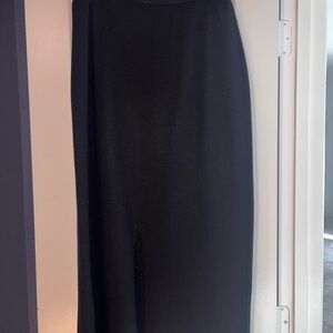 St. John Black Maxi Skirt
